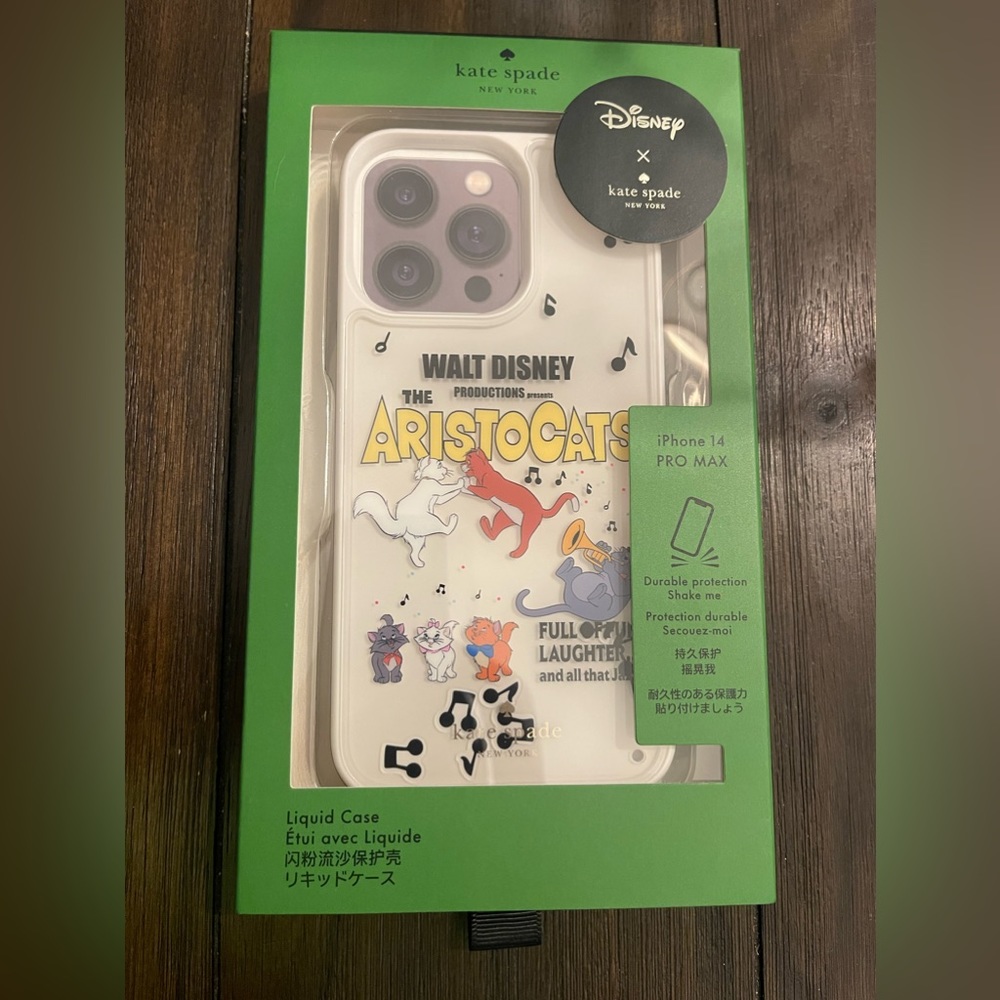 Kate Spade Aristocats IPhone 14 Pro Max Liquid Case
